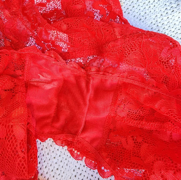 Fashion Nova Plus size red lacy teddy 3X NWOT - Picture 6 of 14